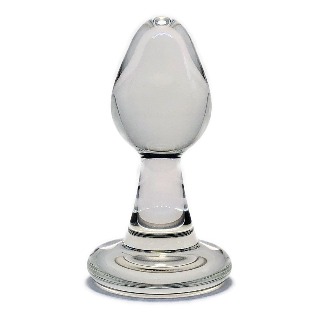 Screw-On Detachable Glass Butt Plug (Plug Only) Crystal Delights Screw-On Detachable Glass Butt Plug (Plug Only) Crystal Delights