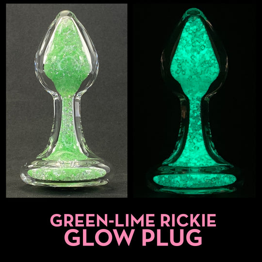 Green Crystal Delights Glow Plug Side by Side