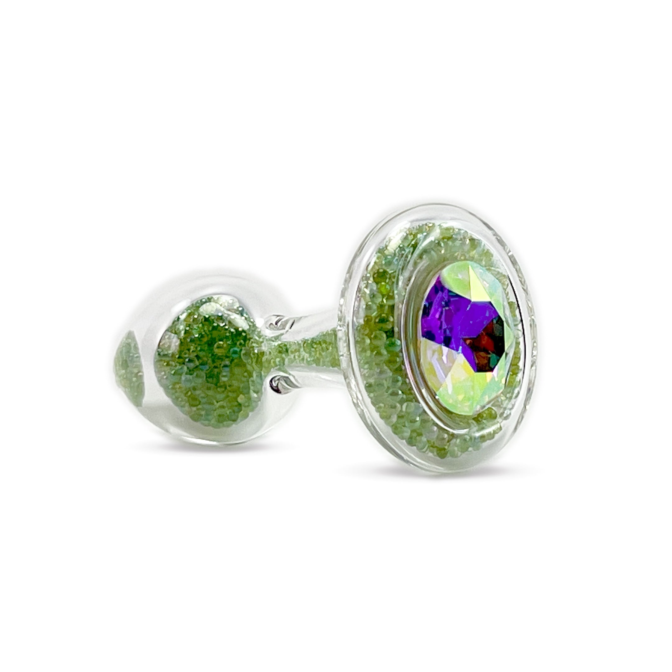 Crystal Delights Moss Green Mermaid Bubbles Plug