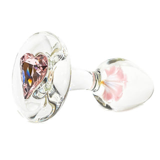 Pink Twisted Heart Flower Plug