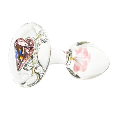 Crystal Delights Twisted Heart Flower Plug Right Side