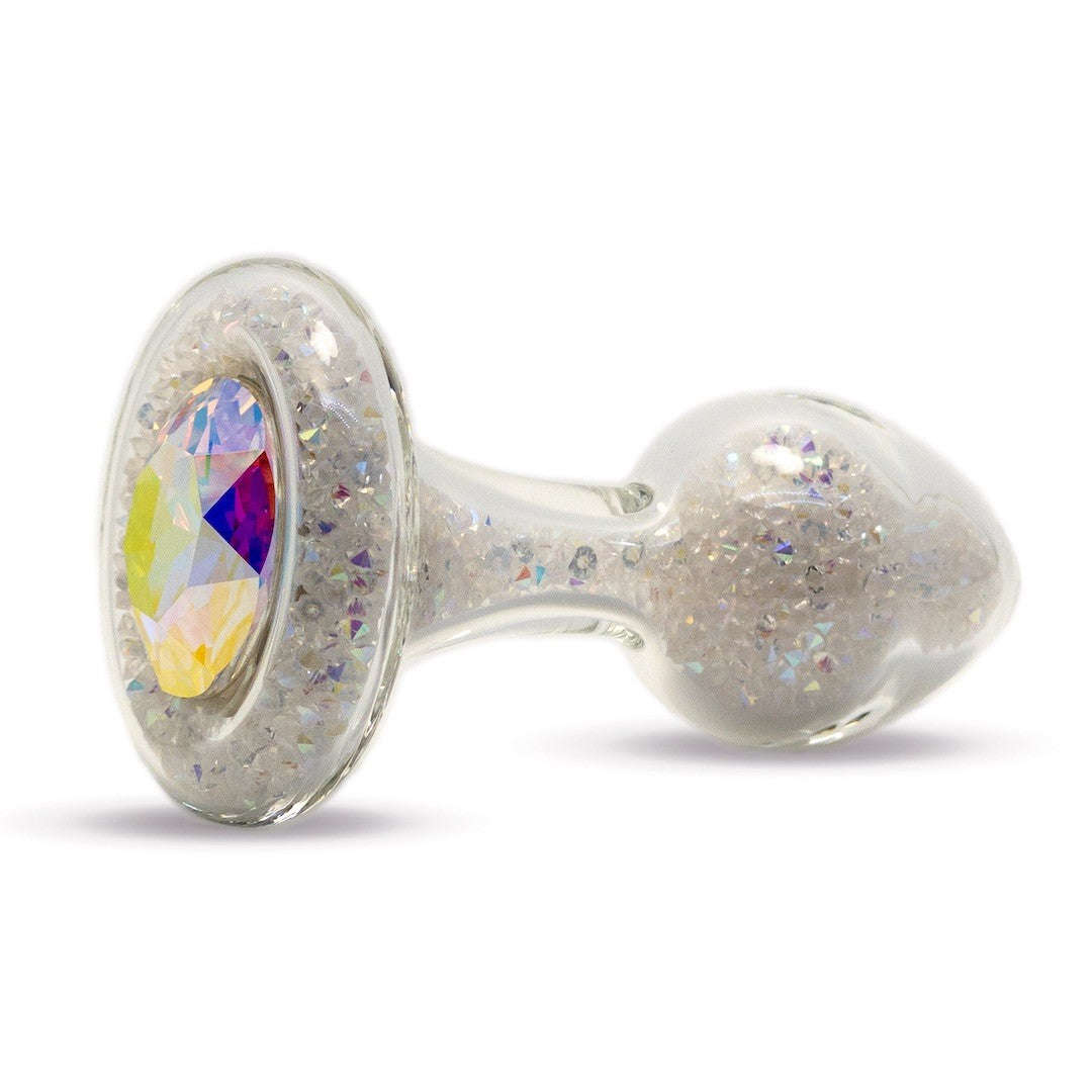 Sparkle Butt Plug with Crystal Base - 7 Colors Crystal Delights Sparkle Butt Plug with Crystal Base - 7 Colors Crystal Delights
