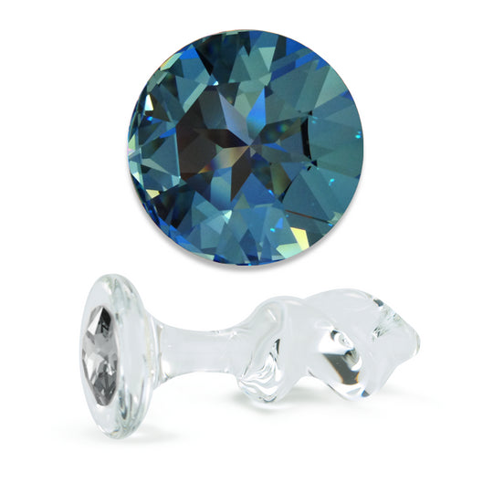 Blue Crystal Mini-Twist Plug