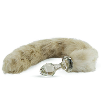 Crystal Delights Snow Leopard Tail Plug