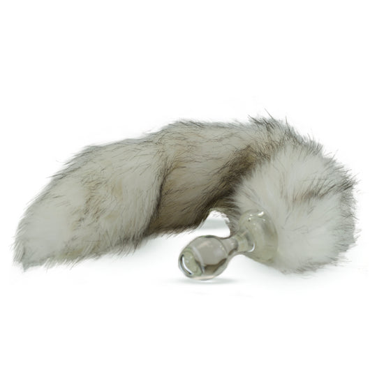 Husky Crystal Minx Faux Fur Tail Plug