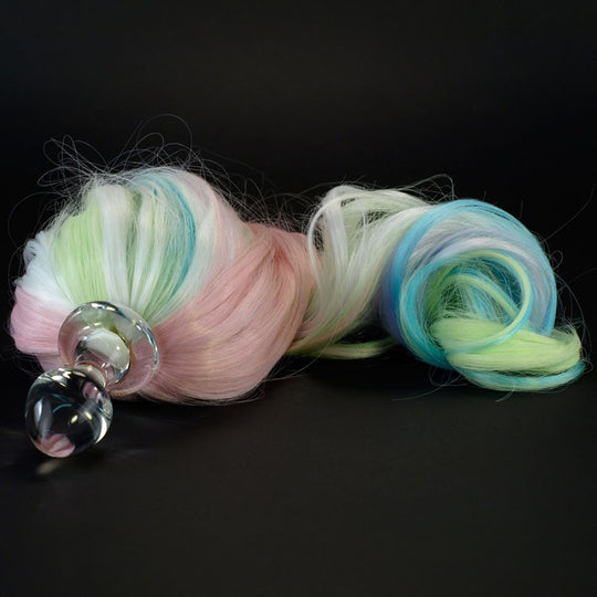 Pastel 5-Color Crystal Minx Detachable Faux Pony Tail Plug