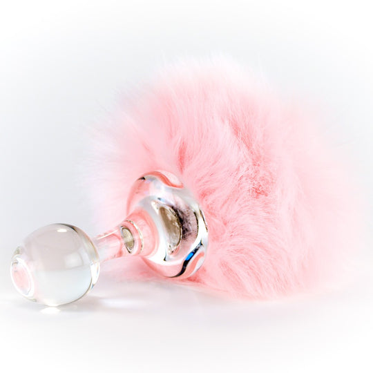 Pink Magnetic Faux Fur Bunny Tail