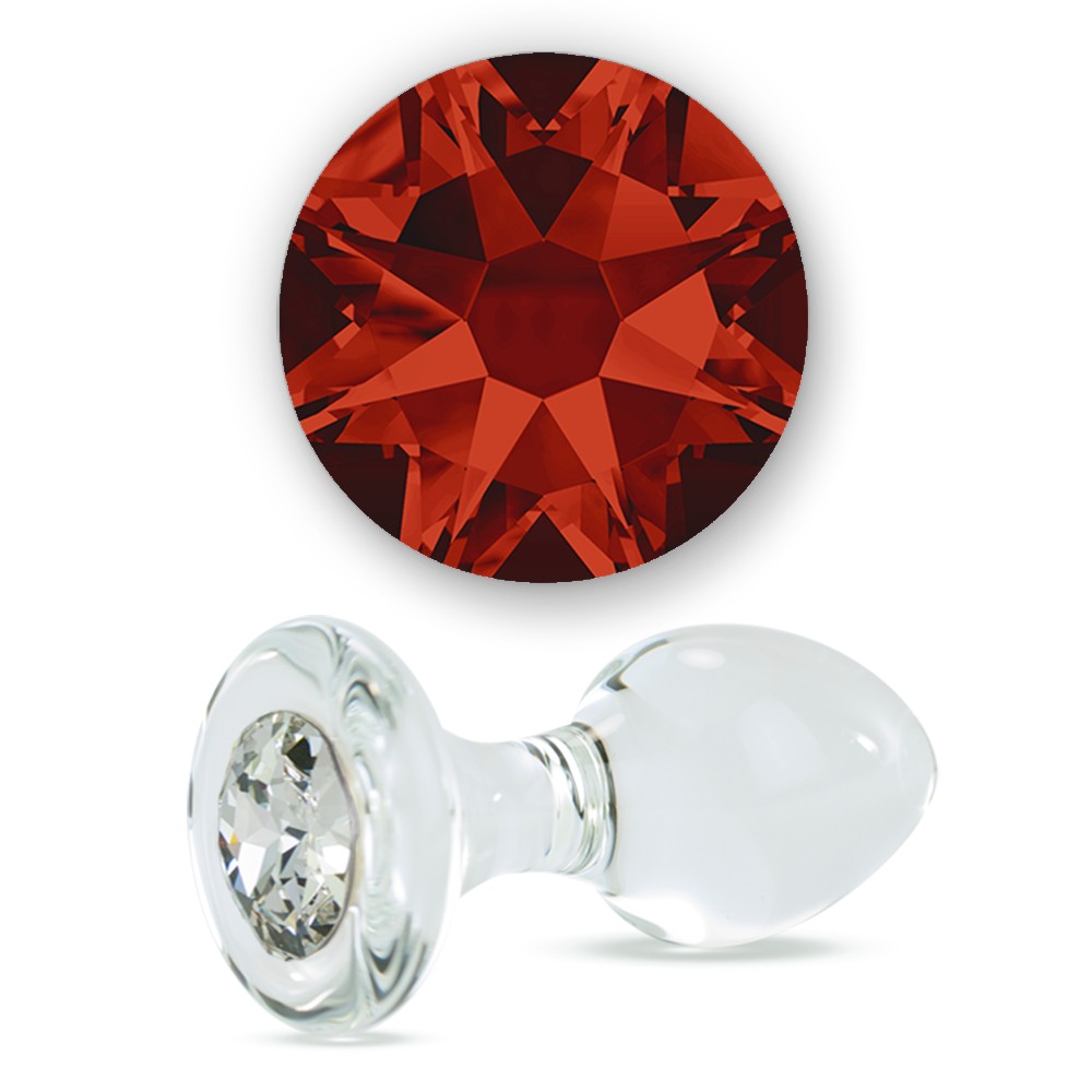 Red Magma Crystal Delight Butt Plug Crystal Delights Red Magma Crystal Delight Butt Plug Crystal Delights