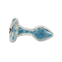 Sparkle Glow Butt Plug with Crystal Base - 7 Colors