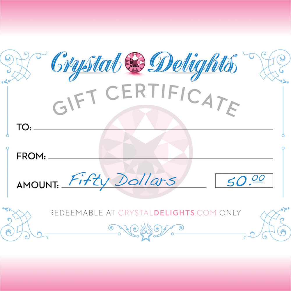 Crystal Delights Gift Certificate
