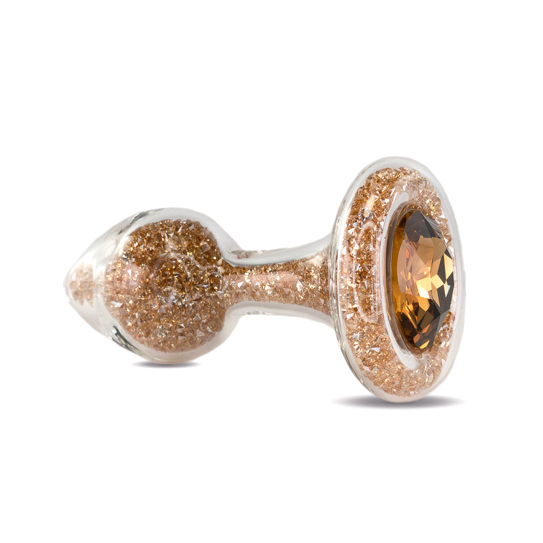 Sparkle Butt Plug with Crystal Base - 7 Colors Crystal Delights Sparkle Butt Plug with Crystal Base - 7 Colors Crystal Delights