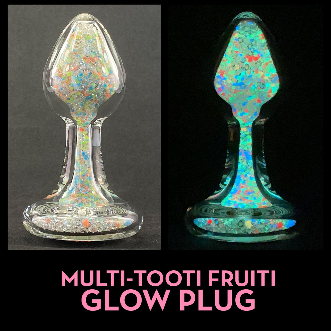 Light Up Butt Plugs | Sparkle Glow Butt Plug with Crystal Base Crystal Delights Light Up Butt Plugs | Sparkle Glow Butt Plug with Crystal Base Crystal Delights