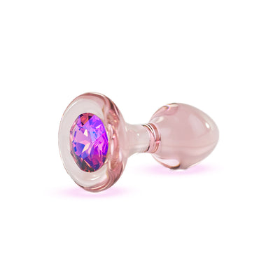 Pink Plug with a Pink Crystal Base